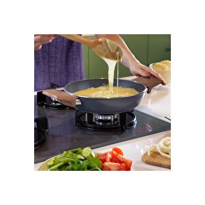 Schafer Fiesta 20 Cm Seramik Sahan 1 Parça-Siyah