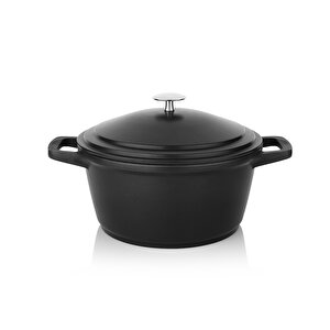 Pro Cast Döküm Derin Tencere-24cm-siyah