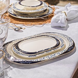 Schafer Tılsım Lace 60 Parça Yemek Takımı-lacivert