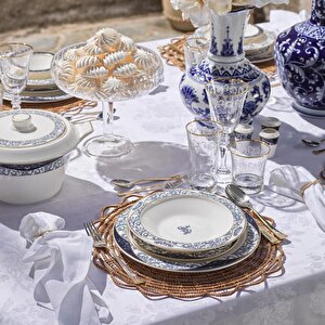 Tılsım Lace 60 Parça Yemek Takımı-lacivert