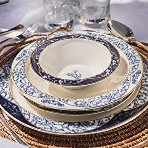 Schafer Tılsım Lace 60 Parça Yemek Takımı-lacivert