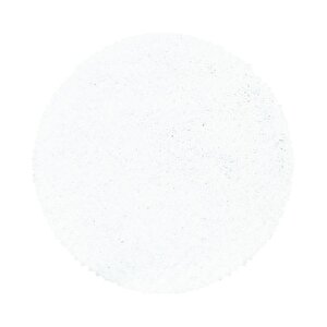 Yuvarlak Shaggy Halı Salon Halısı Yumuşak Yüksek Havlı Düz Beyaz Renkli 80 cm
