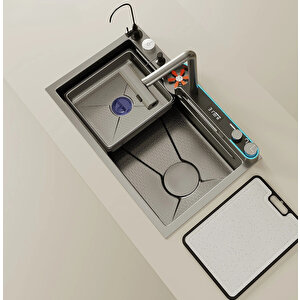 The Sink 2024 6 Fonksiyonlu Led Ekran Teknolojik Eviye Seti