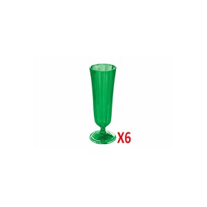 Porland Yeşil Flüt Şampanya Bardağı 130cc 6'lı 04fia001715