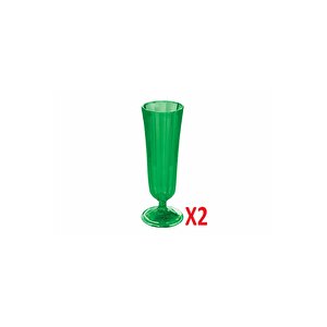 Porland Yeşil Flüt Şampanya Bardağı 130cc 2'li 04fia001715