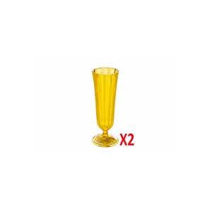 Porland Sarı Flüt Şampanya Bardağı 130cc 2'li 04fia001717