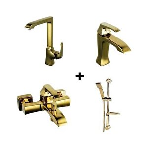 Avangart Set Banyo Armatür Batarya Seti̇ Altin Creavi̇t Ag2500g+ag8500g+ag1500g+sh411g Creavi̇t
