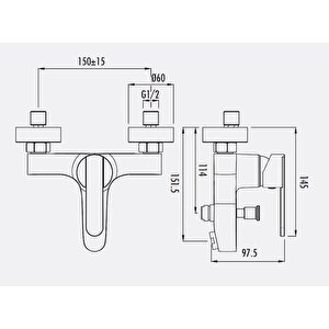 Creavi̇t Vega Lavabo+evye+banyo Batarya Seti̇ Vg1840+vg2840+vg8640 5 Yil Garanti̇