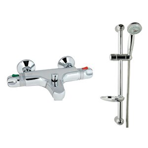 Gpd Termostatik Banyo Bataryası Tbb01 Ve Sürgülü Duş Seti Dst16