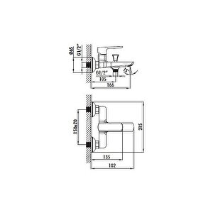 Sp2500 Slope Banyo Bataryası Krom