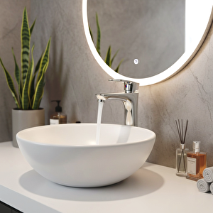 Krom Mix Çanak Lavabo Bataryası 29 cm