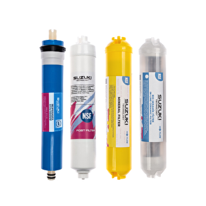 Kapalı Kasa Su Arıtma Cihazı Tam Set (8 Filtre) Mineral, Detoks Ve Alkali Filtre İlaveli