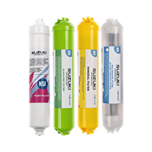Kapalı Kasa Su Arıtma Cihazı Tam Set (8 Filtre) Mineral, Detoks Ve Alkali Filtre İlaveli