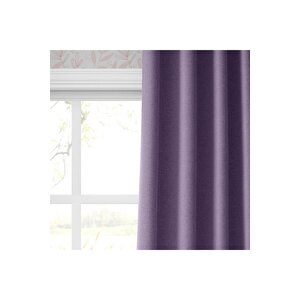 Blackout Karartma Tek Kanat Fon Perde Lila 140x270 cm