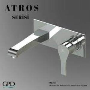 Gpd Mda65 Atros Duvardan Ankastre Lavabo Bataryası Armatürü (tsen817)