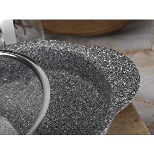 Taç Granit Plus Silikon Saplı 3lü Gri Sahan Seti Tac-3182
