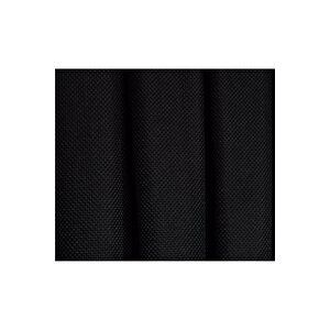 Hasır Dokulu Lüks Fon Perde Pilesiz Tek Kanat Siyah 180x280 cm