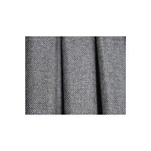 Hasır Dokulu Lüks Fon Perde Pilesiz Tek Kanat Gümüş Siyah 70x280 cm