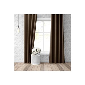 Blackout Karartma Tek Kanat Fon Perde Kahverengi 400x280 cm