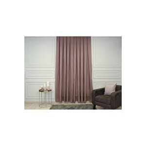 Çift Taraflı Tek Kanat Blackout Fon Perde Lila 140x270 cm