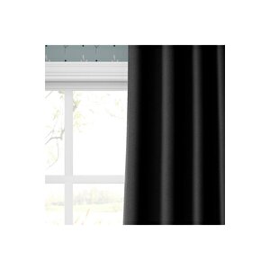 Blackout Karartma Tek Kanat Fon Perde Siyah 140x260 cm