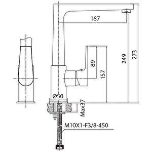 Sr8500 Sharp Evye Mutfak Bataryası Krom