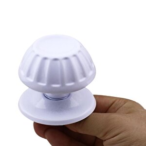 As Papatya Baba Kapı Tokmağı Kapı Topuzu Kolu Metal Tokmak Beyaz
