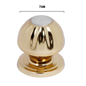 As Papatya Kapı Tokmağı Topuzu Kapı Babası Kolu Saten Albrifin Metal Tokmak