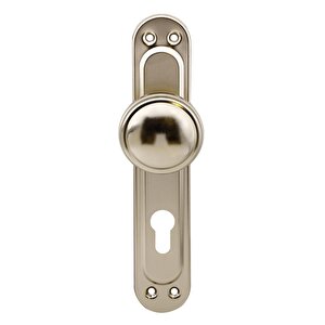 Kumru Aynalı Niken Kapı Tokmağı Topuzu Kolu Metal Tokmak Yale