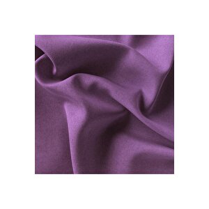 Kadife Dokulu Fon Perde Pilesiz Tek Kanat Mor 50x270 cm 