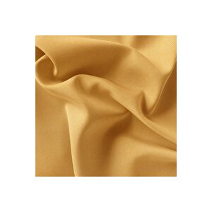 Kadife Dokulu Fon Perde Pilesiz Tek Kanat Sarı 350x280 cm