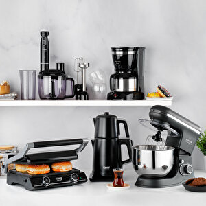 Schafer Chef Blend Mega Blender Set-siyah/gümüş