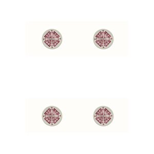 Arabesque Desen Mini Kase 10cm 4'lü 04alm006035
