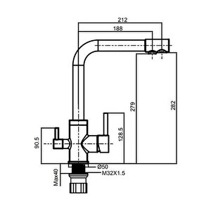 Su Arıtma Çıkışlı Mutfak Evye Bataryası Armatürü Dw8700