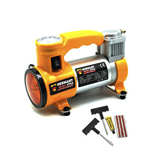 12 V Araba Oto Araç Lastik Şişirme Pompası 150 Psi Metal Gövde  Kompresör Lastik Tamir Kiti Set