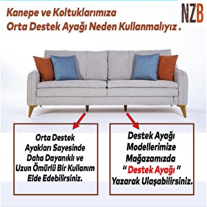 Mobilya Kanepe Sehpa Tv Ünitesi Koltuk Ayağı 15 Cm Açık Kahverengi Baza Ayak (4 Adet)
