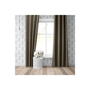 Blackout Karartma Tek Kanat Fon Perde Haki Yeşili 350x270 cm