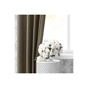 Blackout Karartma Tek Kanat Fon Perde Haki Yeşili 350x270 cm