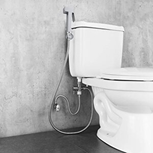Taharetmatik Ara Musluk Filtreli Metal Lüks Tuvalet Wc Banyo Klozet Bide Taharet Musluğu Bebek Hayvan Araba Yıkama Musluğu