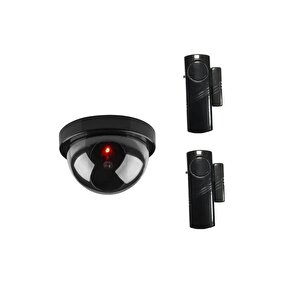 LR-SK04-4444S Güvenlikli Hırsız Alarm Set Lorex Siyah Kapı Pencere ,caydırıcı Dome Kamera