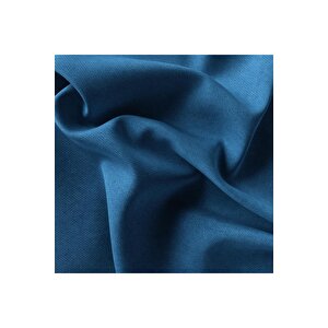 Kadife Dokulu Fon Perde Pilesiz Tek Kanat Açık Mavi 400x260 cm