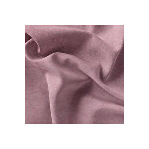 Kadife Dokulu Fon Perde Pilesiz Tek Kanat Gül Kurusu 100x260 cm