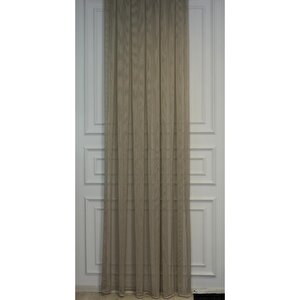 Murcia Dökümlü Tül Perde Pilesiz Bej 700x270 cm