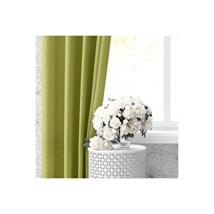 Blackout Karartma Tek Kanat Fon Perde Fıstık Yeşili 70x260 cm