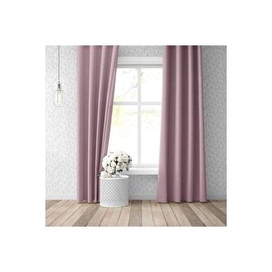 Blackout Karartma Tek Kanat Fon Perde Pudra Pembe 100x260 cm