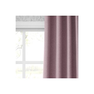 Blackout Karartma Tek Kanat Fon Perde Pudra Pembe 100x260 cm