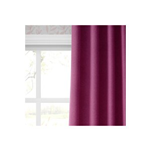 Blackout Karartma Tek Kanat Fon Perde Fuşya 100x260 cm