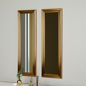 2'li Gold Çerçeveli Ayna 30x90 Cm Pg003