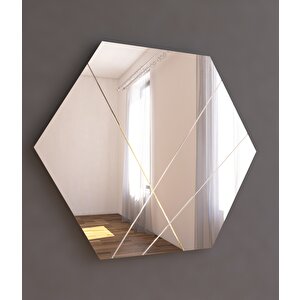 Real' Ayna Dekoratif Modern Desen 70x60cm Mg88