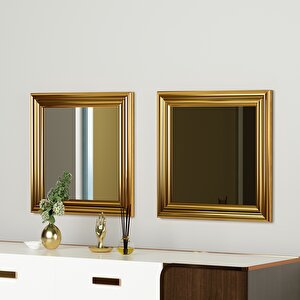 2'li Gold Çerçeveli Ayna Pg001